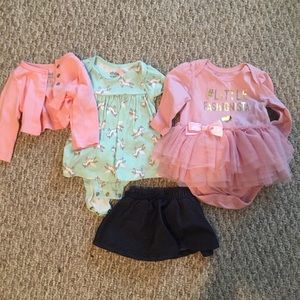 0-3 month baby girl lot carters, children’s place